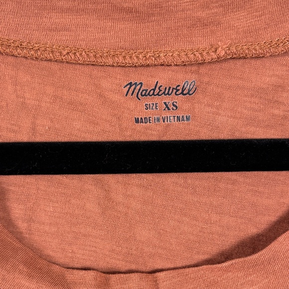 Madewell Rust Short Sleeve Tee - Picture 2 of 6